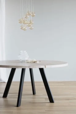 Matbord 'Fred' Runt 160cm - Vitpigmenterad