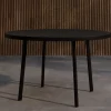 Matbord 'Giardini' runt 120cm - Svart