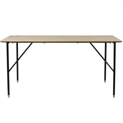 Matbord 'Hornstull' 160x90cm - Ek/Svart