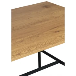Matbord 'Line' - Ek/Svart 160x90cm
