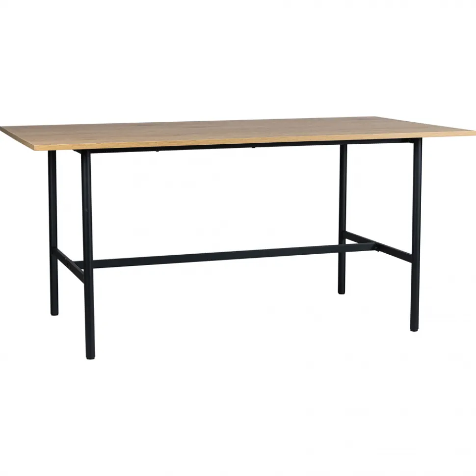 Matbord 'Line' - Ek/Svart 160x90cm
