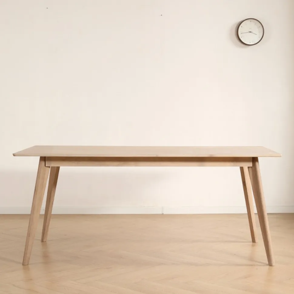 Matbord 'Line' 180x90 cm - Vitpigmenterad
