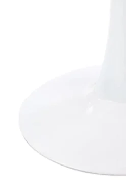 Matbord 'Lorca' Runt 80cm - Marmor/Vit