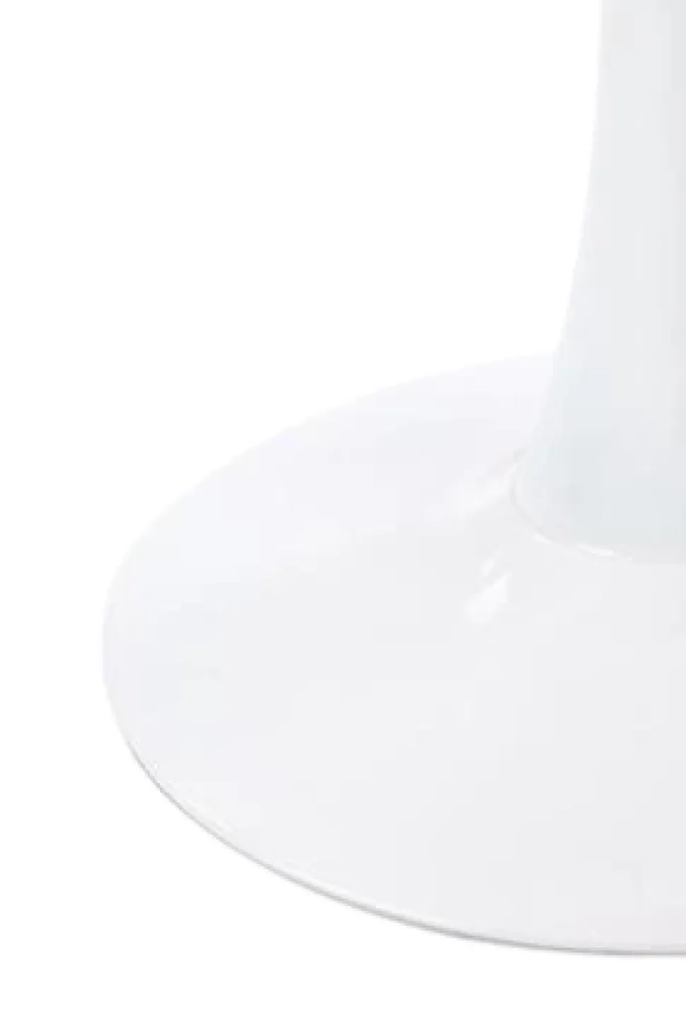 Matbord 'Lorca' Runt 80cm - Marmor/Vit