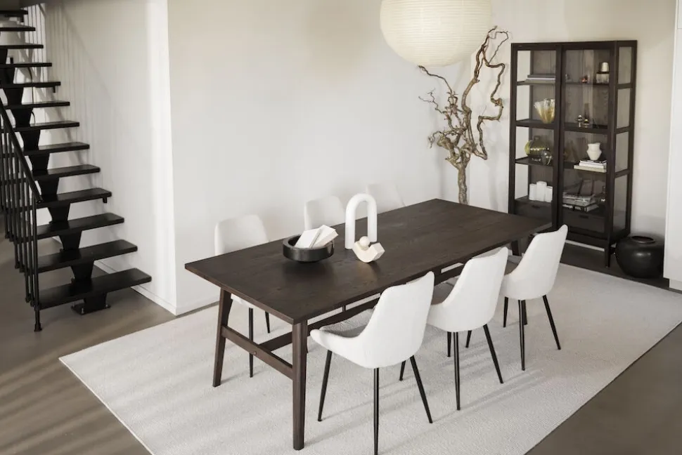 Matbord 'Plainfield' 220x100cm - Mörk ek