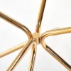 Matbord 'Rondo' Runt 110cm - Transparent/Guld
