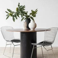 Matbord 'Rounded' Runt 120cm - Valnöt