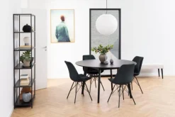 Matbord 'Ärsjö' Runt 140cm - Svart