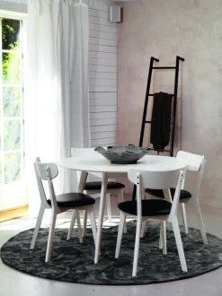 Matbord 'Yumi' Runt 115cm - Vit