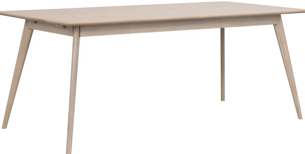 Matbord 'Yumi' 190x90cm - Vitpigmenterad ek