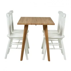 Matgrupp 'Nordisk Elsa' - 1 Bord & 4 Stolar