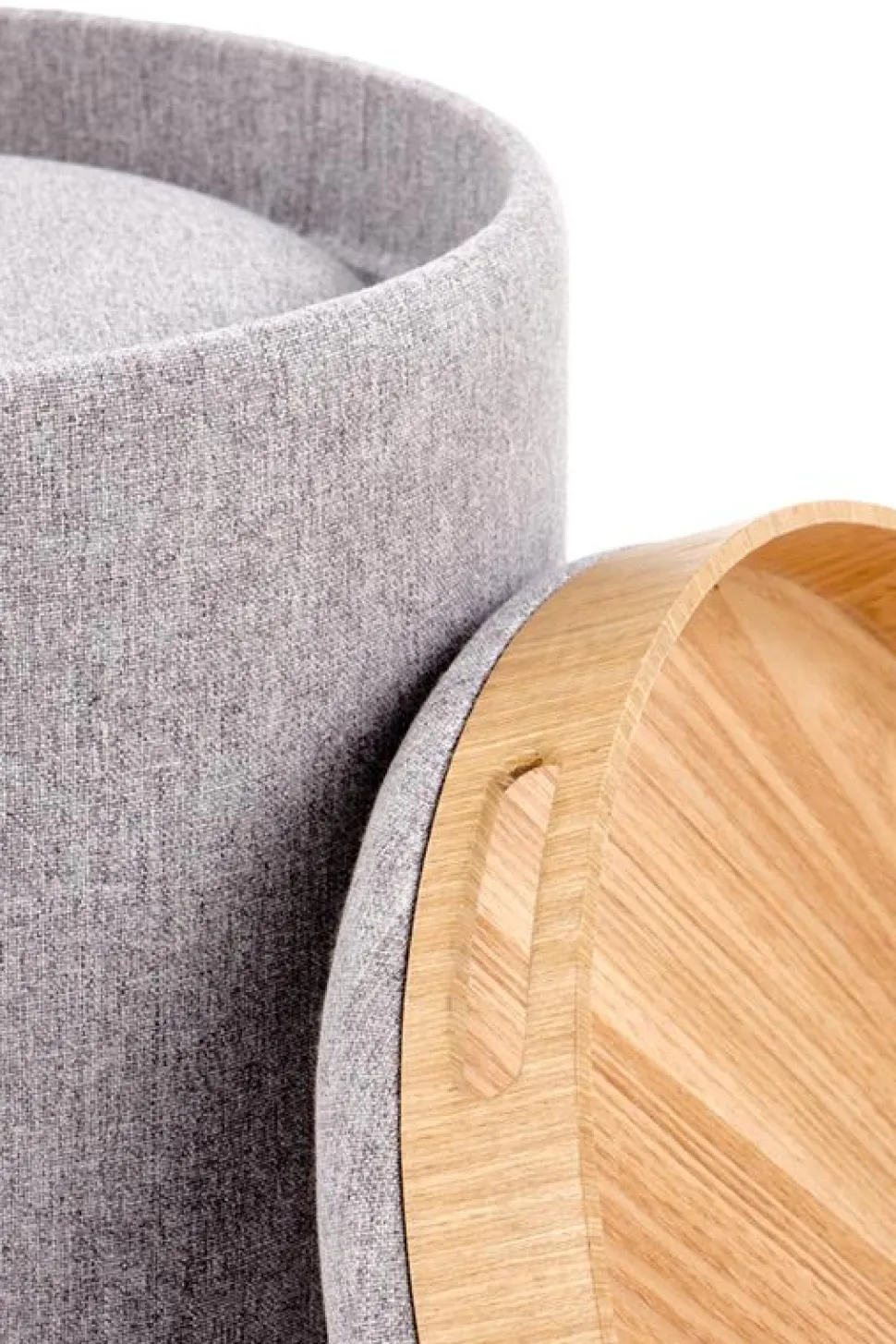 2-pack Sittpuff/Sidobord 'Aviko' - Grå