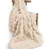 Pläd 'Aranga Bubble Throw' 130x170cm - Beige