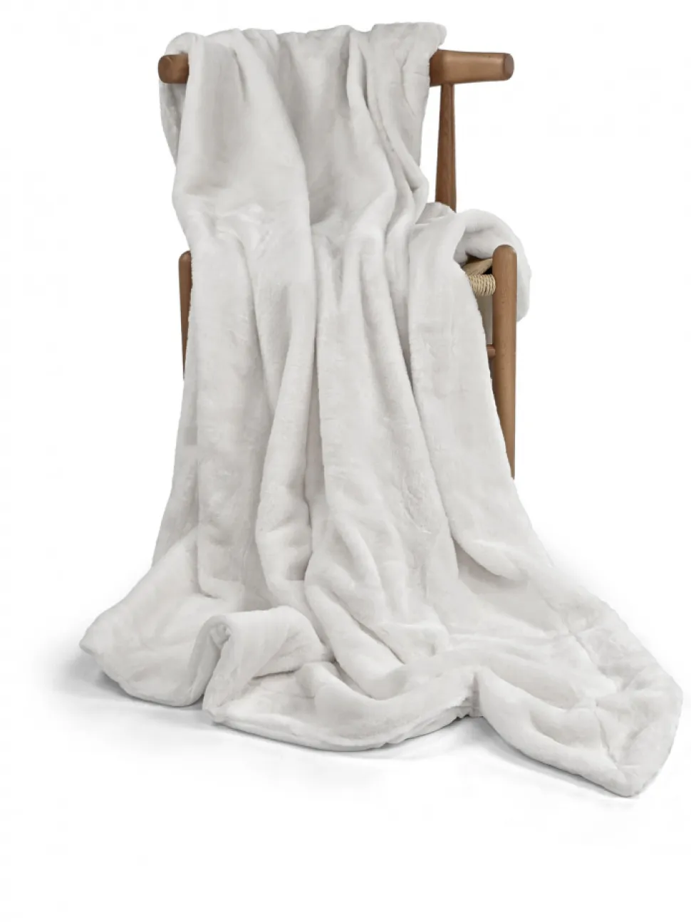 Pläd 'Aranga Super Soft Throw' 130x170cm - Vit