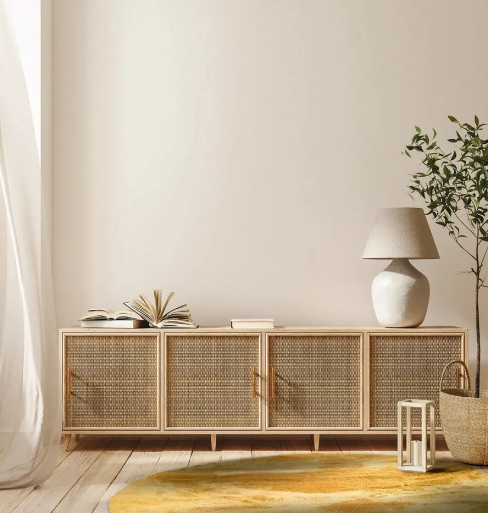 Rund matta 'Aranga Super Soft' 200cm - Gul