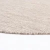 Rund matta 'Dhurry' - Beige