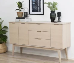 Sideboard 'Filippa' 150x85cm - Ek/Vitpigmenterad