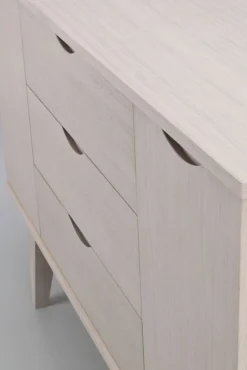Sideboard 'Filippa' 122x85cm - Ek/Vitpigmenterad