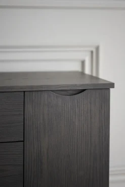 Sideboard 'Filippa' 122x85cm - Mörk ek