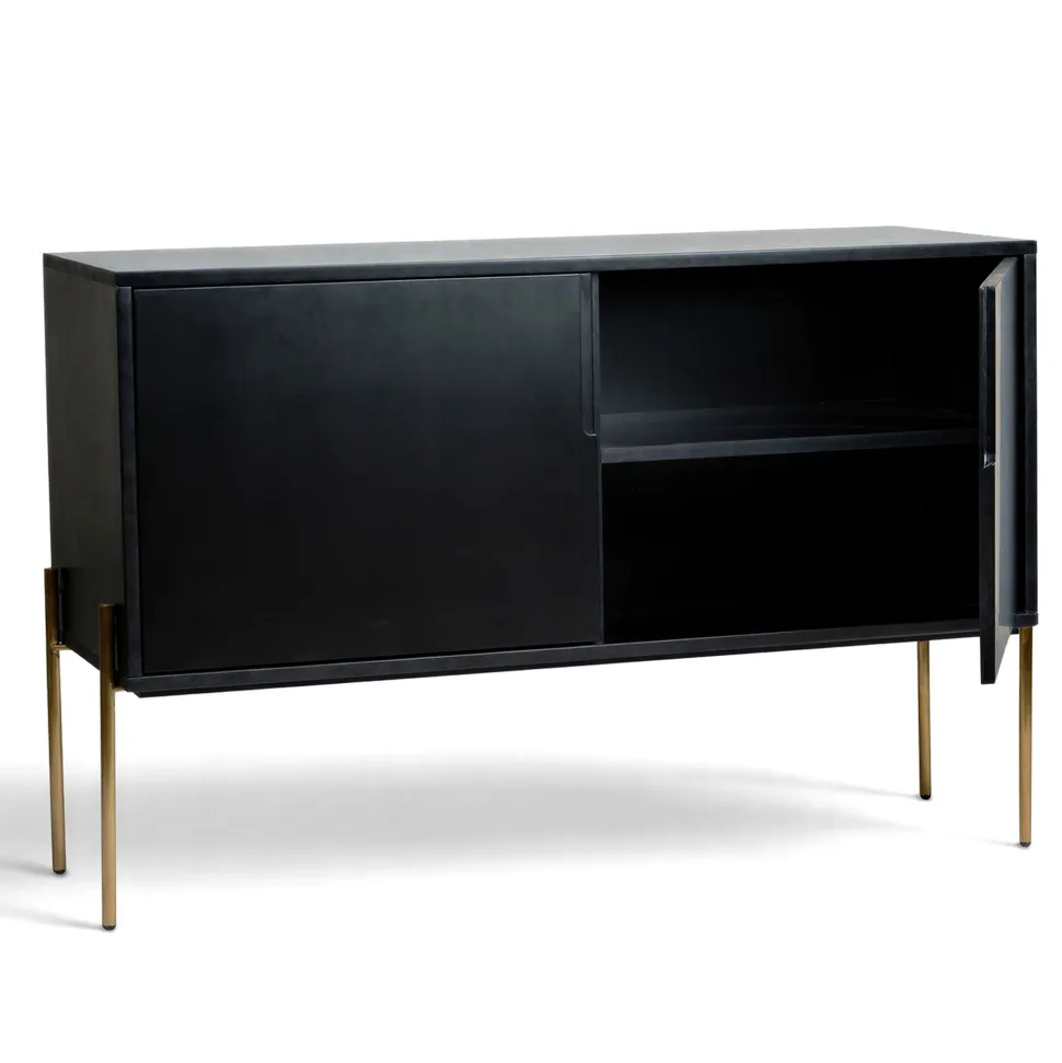 Sideboard 'Frölunda' - Svart/Guld