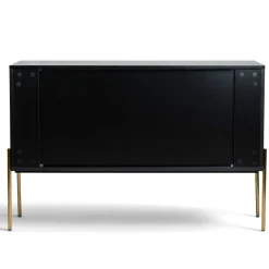 Sideboard 'Frölunda' - Svart/Guld