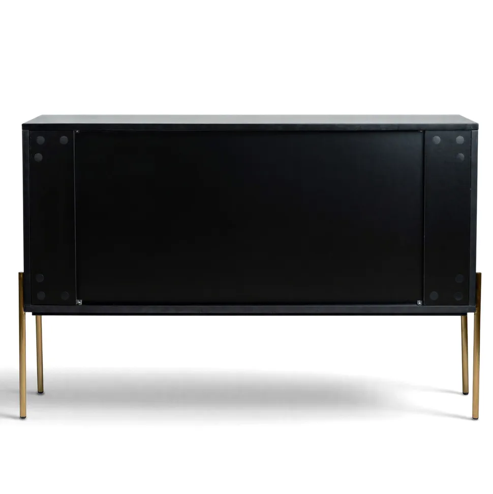 Sideboard 'Frölunda' - Svart/Guld