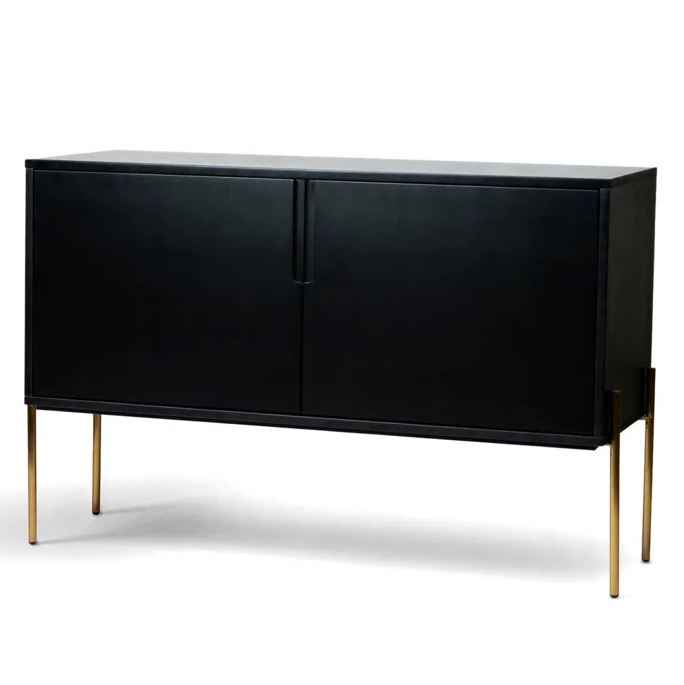 Sideboard 'Frölunda' - Svart/Guld