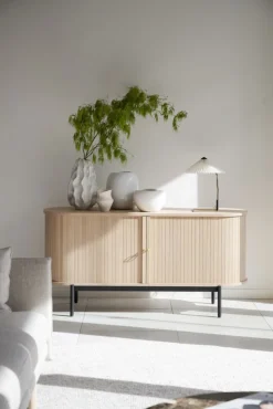 Sideboard 'Haddington' - Vitpigmenterad/Svart