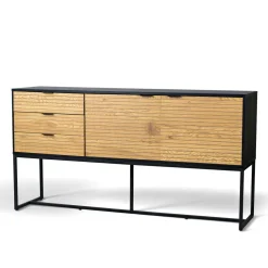 Sideboard 'Line' - Ek/Svart