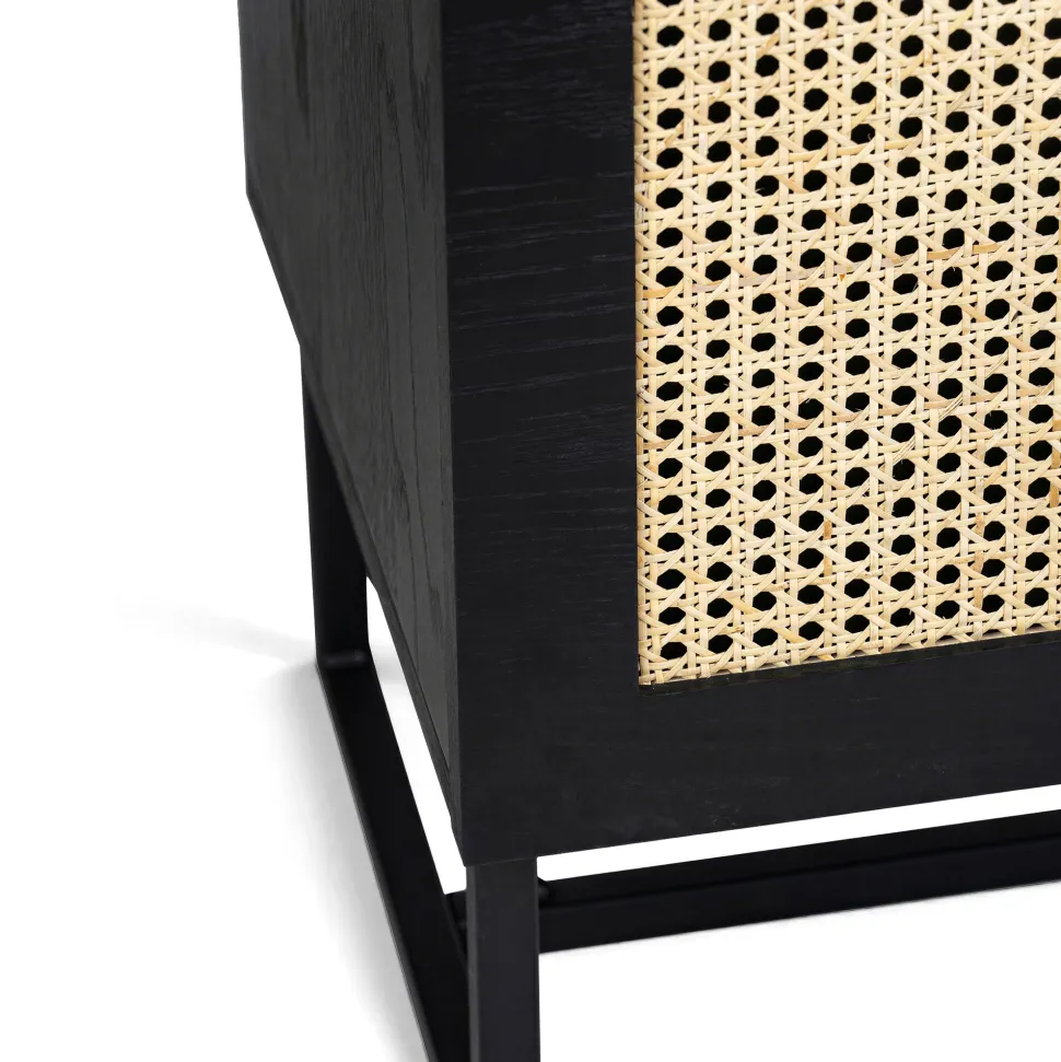Sideboard 'Sailor' - Svart/Natur