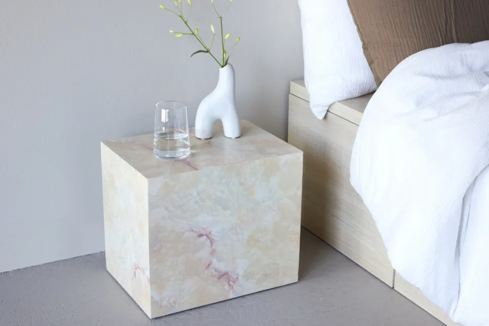 Sidobord 'Eira' 35x25cm - Beige