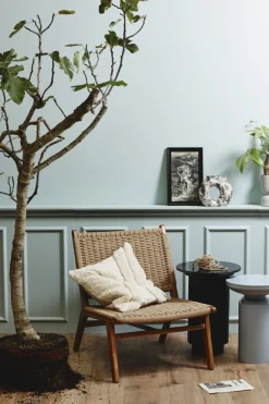 Sidobord 'Erie' Runt 40cm - Svart Marmor