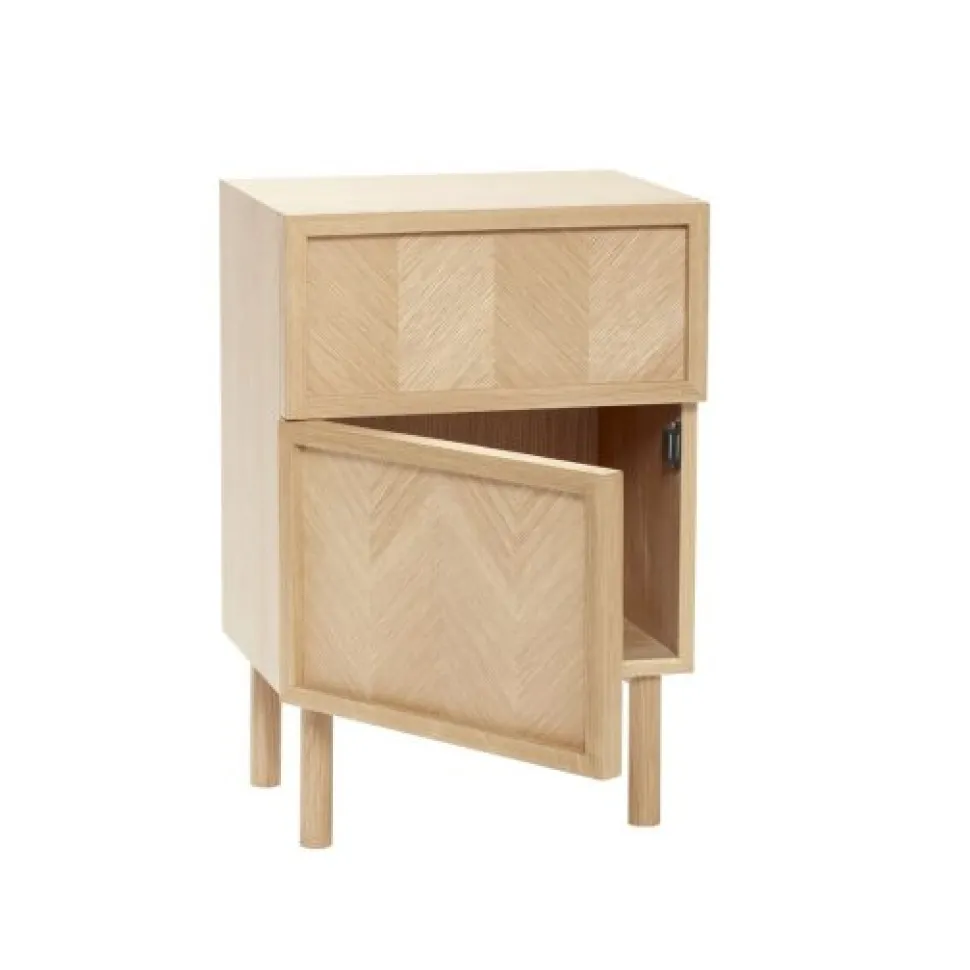 Sidobord 'Herringbone' - Natur