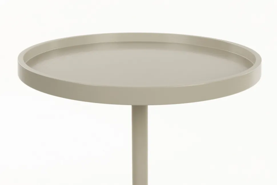 Sidobord 'Jason' Ø46 cm - Beige