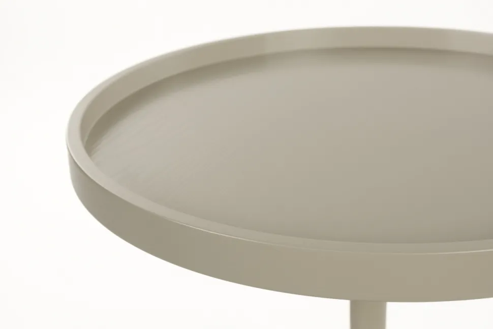Sidobord 'Jason' Ø46 cm - Beige