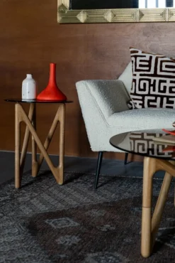 Sidobord 'Naia' 40x40 - Natur