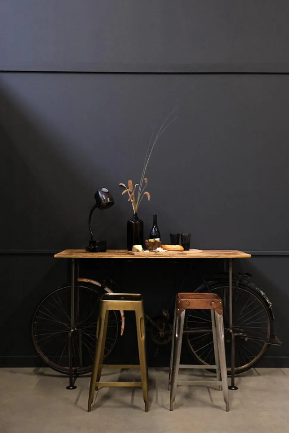 Sidobord Vintage bicycle - Trä/Järn