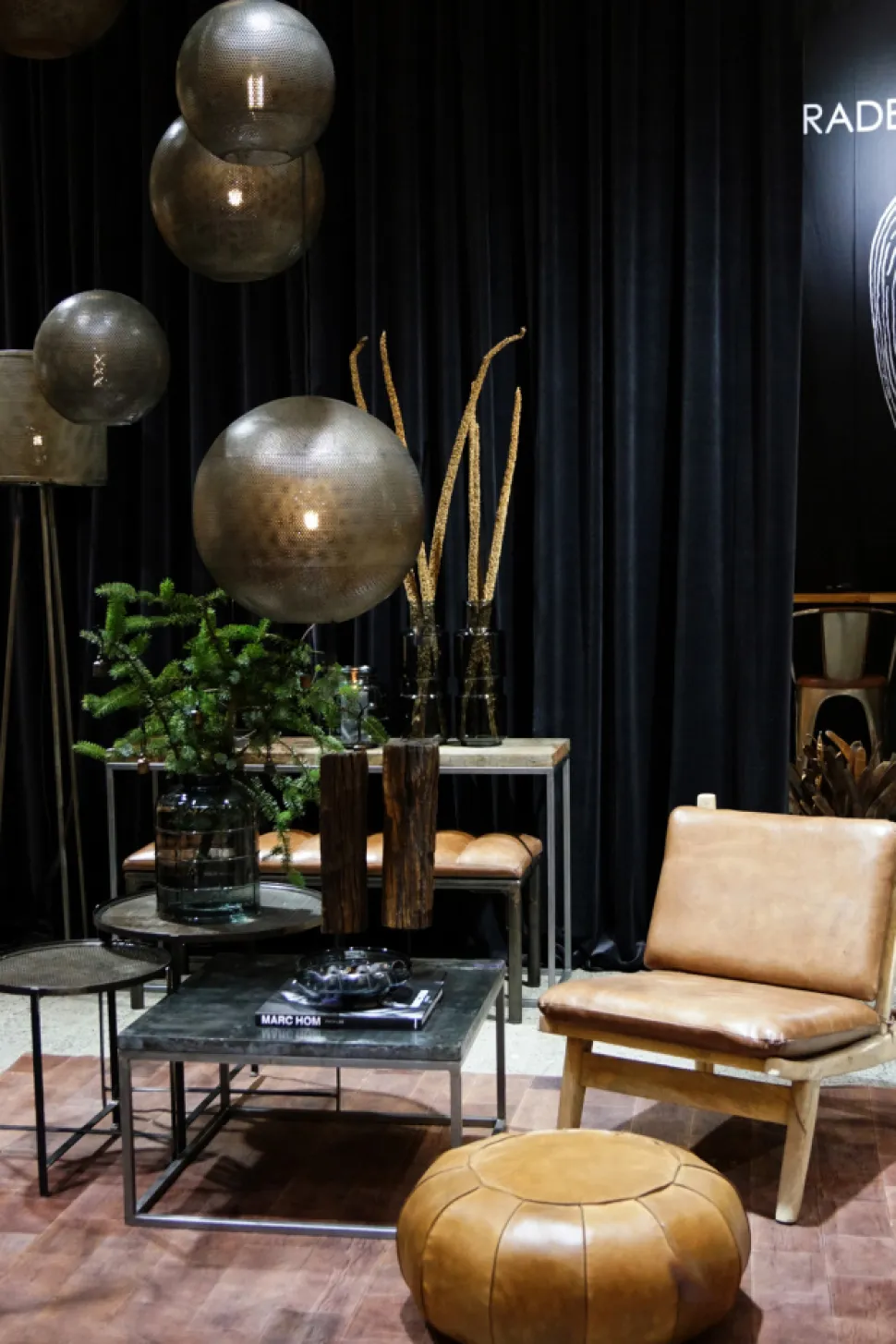 Sittpuff Vintage - Återvunnet läder