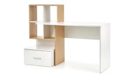 Skrivbord 'Grosso' - Vit/Natur