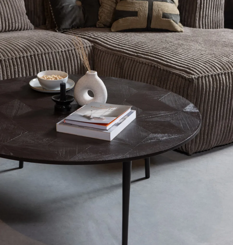 Soffa 'Bean' 4-sits - Brun/Manchester