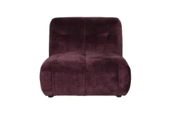 Soffa 'Giada' 1-sits - Plommon