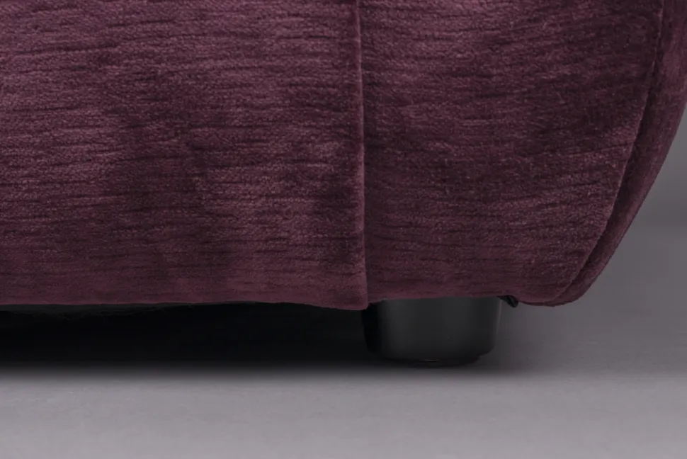 Soffa 'Giada' 1-sits - Plommon