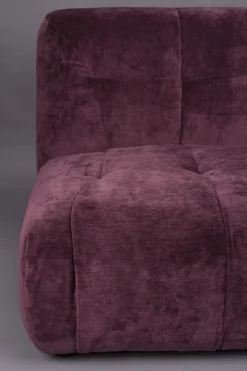 Soffa 'Giada' 1-sits - Plommon