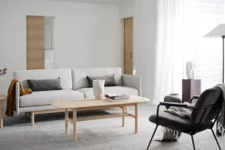 Soffa 'Hammond' 2-sits - Grå/Natur