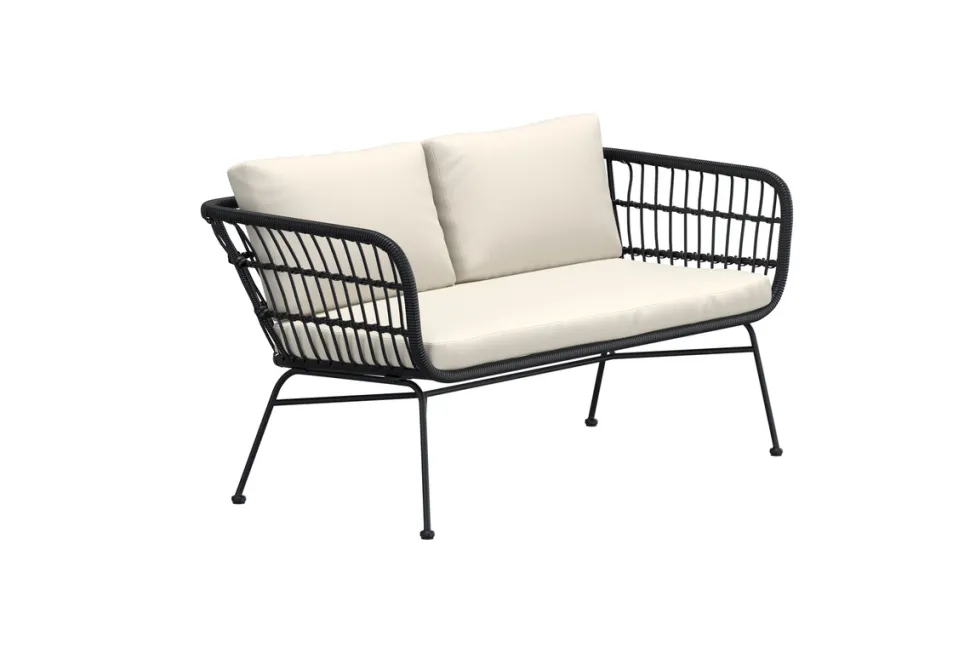 Soffa 'Isola' - Svart/beige