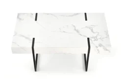 Soffbord 'Blanca' - Vit marmor
