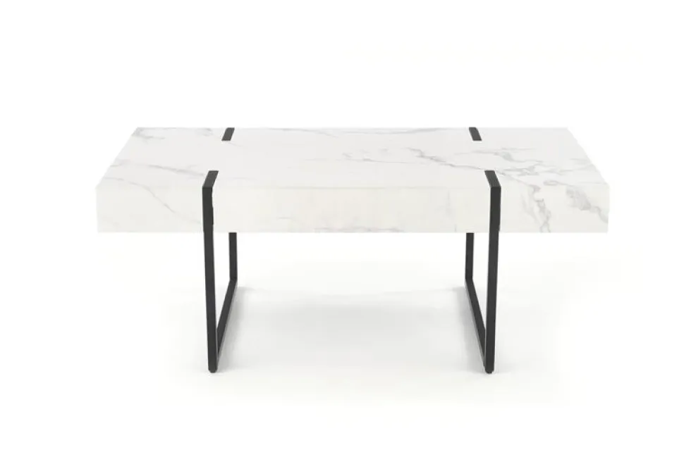 Soffbord 'Blanca' - Vit marmor