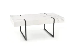 Soffbord 'Blanca' - Vit marmor