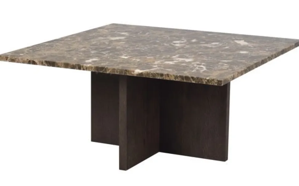 Soffbord 'Brooksville' 90x90cm - Brun