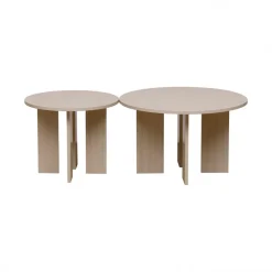 Soffbord 'Créme' Runt 75cm - Natur